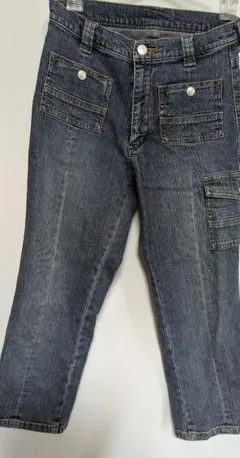 ダークブルー デニムパンツ