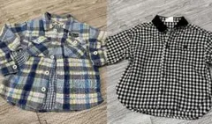 シャツ　80-90cm 2点セット