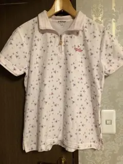 美品　ポロシャツ DUNLOP ゴルフウェア　夏服　半袖　フラワーのサムネイル