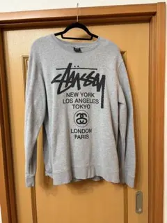 最終値下げ　Stüssy グレー トレーナー XL 裏起毛