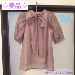 ☆美品☆ WILLSELECTION ウィルセレクション　バックリボン　ブラウス