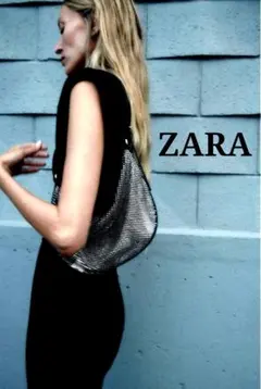 新品限定⭐ZARA 豪華 ラインストーン・クリスタル 2way バッグ 入手困難