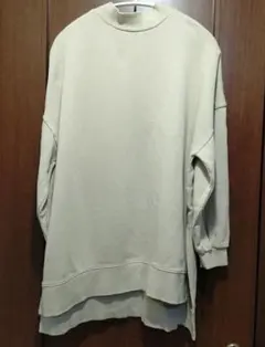 earth music&ecology ベージュ ハイネック スウェット