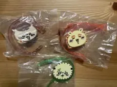 ちいかわブレスレット　シーサー、くりまんじゅう、ラッコ先生