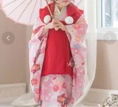 キャサリンコテージ 七五三 被布3点、髪飾り