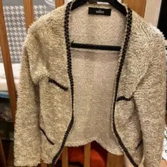 salire ノーカラージャケット M ホワイト系