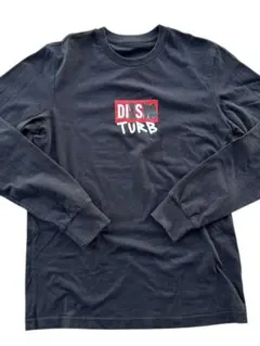 DIESEL ブラック 長袖カットソー