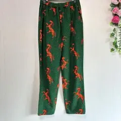 アフリカ布 テーパードパンツ ペグパンツ イージー アフリカンプリント