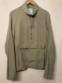 CIAOPANIC TYPY ポリコットンリネン ハーフジップ ドローコード付き