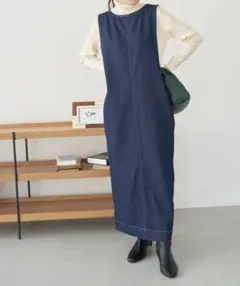 ロペピクニック デニムジャンパーワンピース