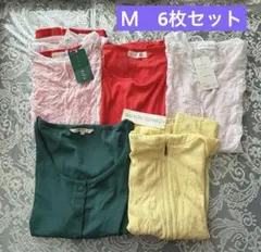 【新品未使用】Ｍ★6点セット★レディース トップスまとめ売り★管理448フニのサムネイル