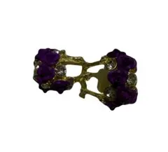ピアス　パープル