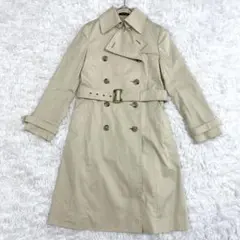 コムサデモード トレンチコート ベージュ M 9号 ダブルブレスト ベルト付き