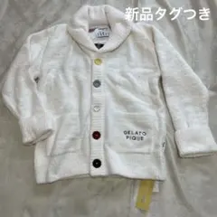 ジェラートピケ　ピーナッツ　オールスターズ　カーディガン　アイボリー