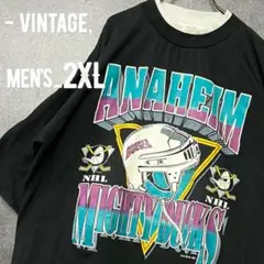 レア90s《NHL》アナハイムマイティダックス 半袖Tシャツ/2XL - メルカリ