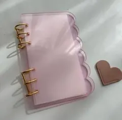 A6 アクリルバインダー 雲 ピンク バインダー貯金 ♡リフィル5枚セット♡