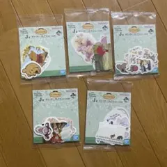 ✿新品✿ 未開封 一番くじ くまのプーさん Ｊ賞 ステッカー セミコンプ ５種