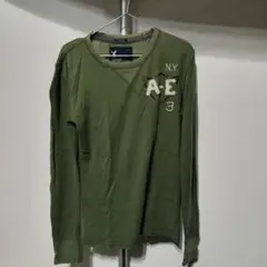 1着限定 早い者勝ち アメリカンイーグル 長袖カットソー グリーン