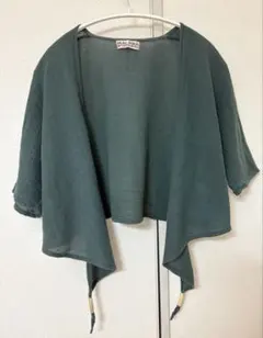 MALAIKA マライカ ボレロ カーディガン モスグリーン　綿100 アジアンのサムネイル