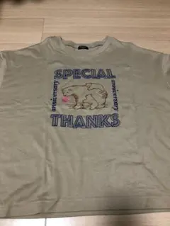 サンクスTシャツ　20周年限定　くま刺繍　ベージュのサムネイル