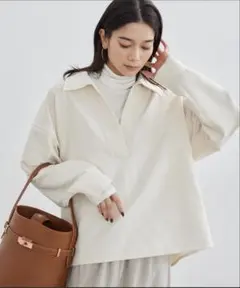新品未使用 バナリパ キャメル スエード シャツ - メルカリ