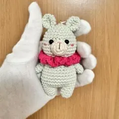 ぽ*読様 あみぐるみ 編みぐるみ ぬいぐるみ うさぎ 毛糸 手編み