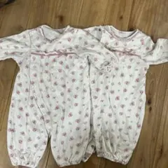 赤ちゃんの城　花柄ロンパース　カバーオール　50〜70
