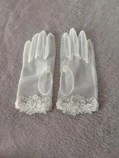 ウェディンググローブとベールセット