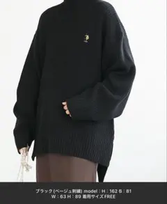 U.S. POLO ASSN. ルーズタートルネックニットプルオーバー