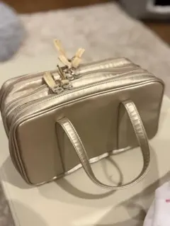 メイク道具・化粧小物 gold synthetic leather BVLGARI Pouch gold synthetic leather BVLGARI Pouch - メルカリ