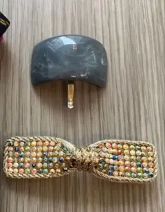 バナナクリップ、ヘアカフ、バレッタの3点セット