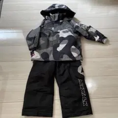AIRWALK 迷彩柄 スノーウェア 上下セット 100