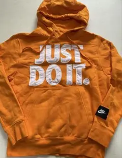 NIKE JUST DO IT. オレンジ パーカー　S