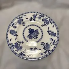 Royal Doulton 青い花柄皿 オリジナルボックス付き