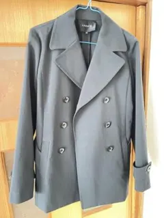 LOUNIEルーニィ　ブラックダブルコート　38