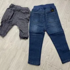 ベビー服 パンツ 2点セット 80、90