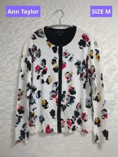 【美品】Ann Taylor アン・テイラー　カーディガン（花柄）サイズＭのサムネイル
