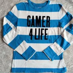 【美品】GAP 男の子 140 ロンT ボーダー