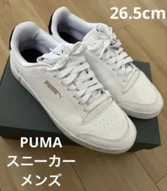 PUMA スニーカー ホワイト ネイビー 26.5cm メンズ