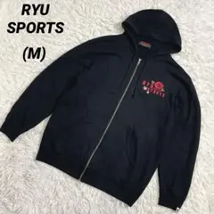 RYU SPORTS リュウスポーツ　ジップパーカー　フーディー　ハイビスカス