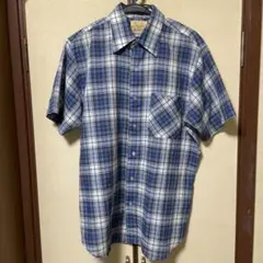 Sears チェック 半袖シャツ MEDIUM 70-80年代のサムネイル