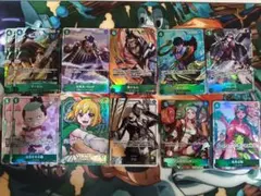 ワンピース カードゲーム 緑パラレル緑リーダーパラレルまとめ売り