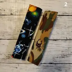 2.水筒肩紐カバー2本セット(宇宙・昆虫）ハンドメイド　肩紐カバー　被せるタイプのサムネイル