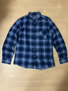 Blue Blue Japan オンブレチェックシャツ
