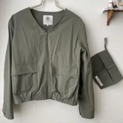 ⭐️HIRO様　2点セットLugnoncure ノーカラージャケット　カーキ色のサムネイル