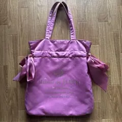 Maison de FLEUR ビックトートバッグ　ピンク　サイドリボン