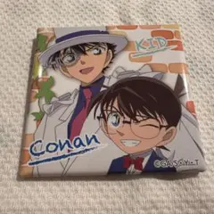 名探偵コナン　江戸川コナン&怪盗キッド　スクエア缶バッチ