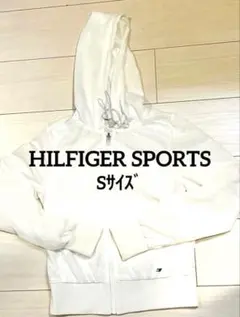 トミーヒルフィガー　メッシュパーカー　白　裏地付き