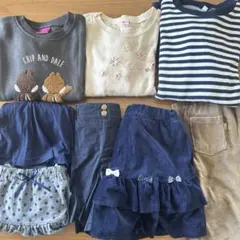 女の子　秋冬服　8点まとめ売り　130 トレーナー　パンツ　スカート