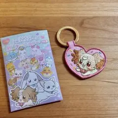 わんプリ　刺繍キーホルダー　こむぎ